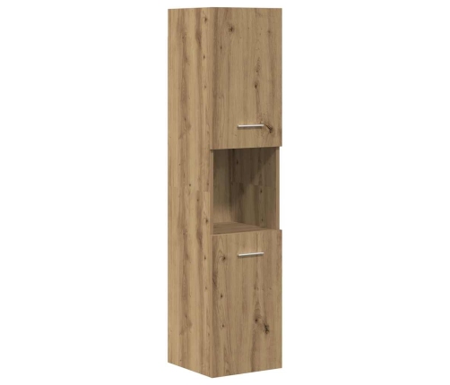 Juego de muebles baño 4 piezas madera ingeniería roble artisan