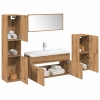 Juego de muebles baño 5 piezas madera ingeniería roble artisan