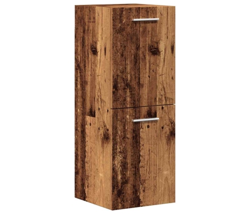 Juego de muebles de baño 4 piezas madera ingeniería envejecida