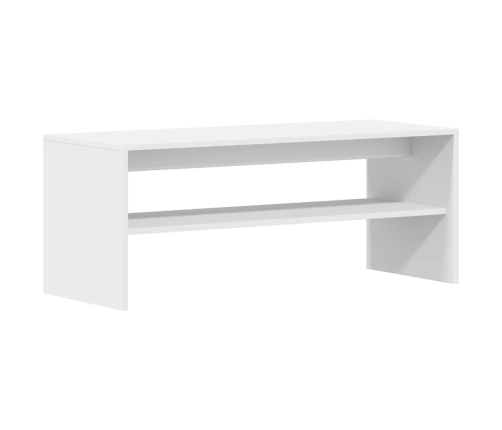 Mueble para TV madera contrachapada blanco 100x40x40 cm