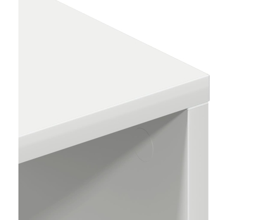 Mueble para TV madera contrachapada blanco 100x40x40 cm