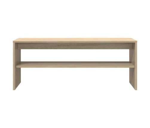 Mueble de TV madera contrachapada color roble 100x40x40cm