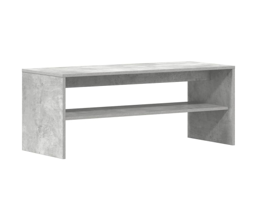 Mueble de TV madera contrachapada gris hormigón 100x40x40 cm