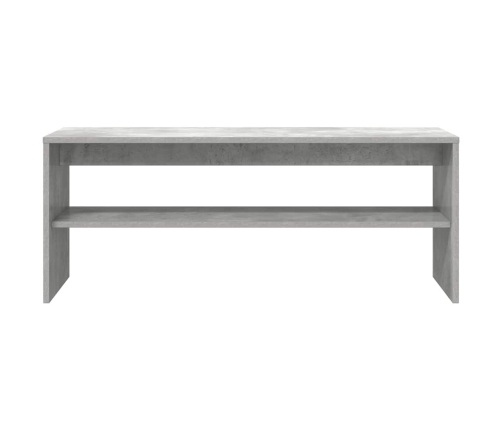 Mueble de TV madera contrachapada gris hormigón 100x40x40 cm