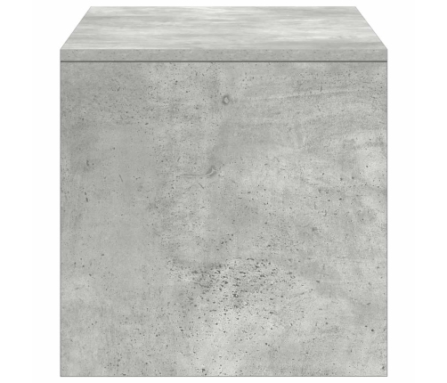 Mueble de TV madera contrachapada gris hormigón 100x40x40 cm