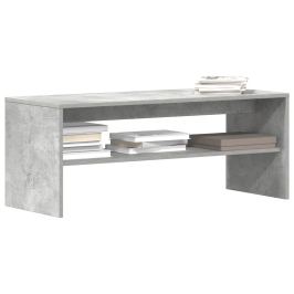 Mueble de TV madera contrachapada gris hormigón 100x40x40 cm