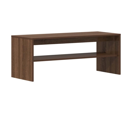 Mueble de TV madera contrachapada roble marrón 100x40x40 cm