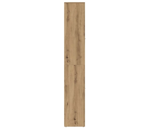 Armario de baño madera ingeniería roble artisan 30x30x183,5 cm