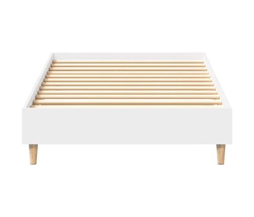 Estructura de cama sin colchón madera blanca 90x200 cm