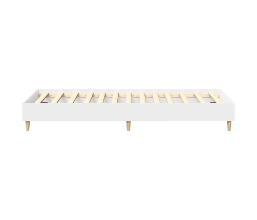 Estructura de cama sin colchón madera blanca 90x200 cm