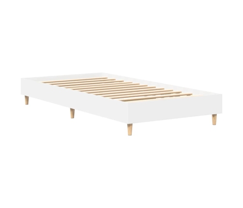 Estructura de cama sin colchón madera blanca 90x200 cm