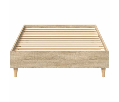 Estructura de cama sin colchón madera roble Sonoma 90x200 cm