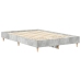 Estructura de cama sin colchón gris hormigón 140x190 cm madera