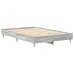 Estructura de cama sin colchón gris Sonoma 140x190 cm madera