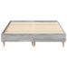 Estructura de cama sin colchón gris Sonoma 140x190 cm madera