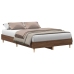 Estructura de cama sin colchón marrón roble 140x190 cm madera