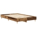 Estructura de cama sin colchón madera vieja 140x190 cm madera