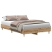 Estructura de cama sin colchón roble artesanal 140x190cm madera