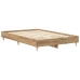 Estructura de cama sin colchón roble artesanal 140x190cm madera