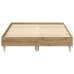 Estructura de cama sin colchón roble artesanal 140x190cm madera