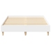 Estructura de cama sin colchón blanca 135x190 cm madera