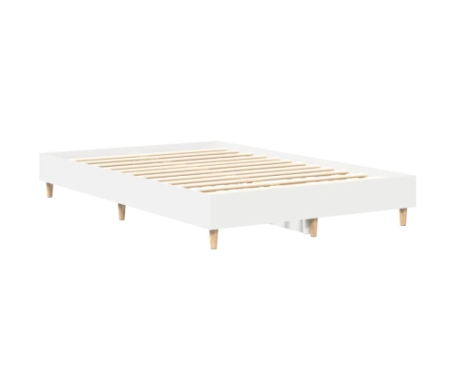 Estructura de cama sin colchón blanca 135x190 cm madera