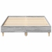 Estructura de cama sin colchón gris Sonoma 135x190 cm madera