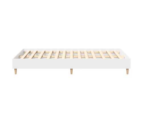 Estructura de cama sin colchón blanca 120x190 cm madera