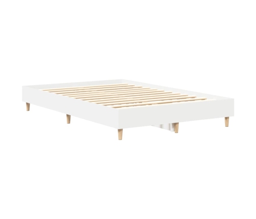 Estructura de cama sin colchón blanca 120x190 cm madera