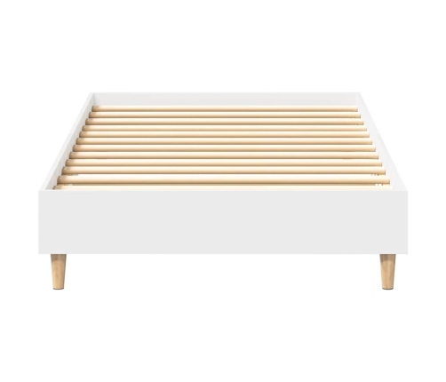 Estructura de cama sin colchón madera blanca 90x190 cm