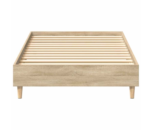 Estructura de cama sin colchón madera roble Sonoma 90x190 cm