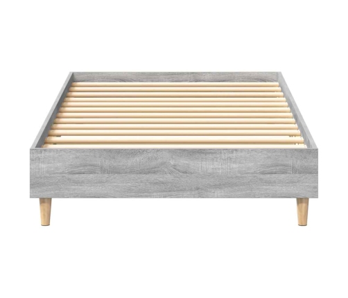 Estructura de cama sin colchón madera gris Sonoma 90x190 cm