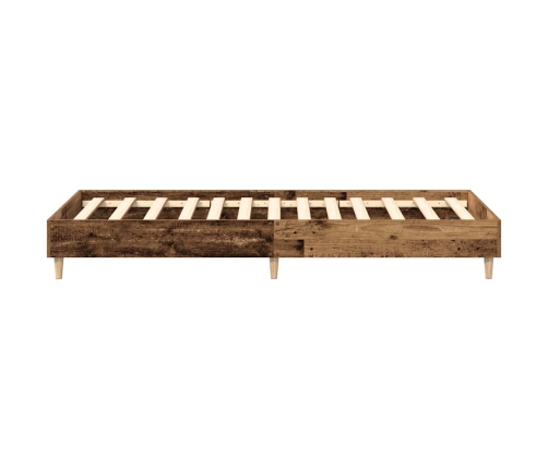 Estructura de cama sin colchón madera vieja 90x190 cm madera