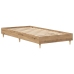 Estructura de cama sin colchón roble artesanal 90x190 cm madera