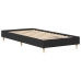 Estructura de cama sin colchón madera negra 75x190 cm