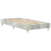 Estructura de cama sin colchón madera gris hormigón 75x190 cm