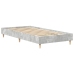 Estructura de cama sin colchón madera gris hormigón 75x190 cm