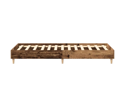 Estructura de cama sin colchón madera vieja 75x190 cm madera