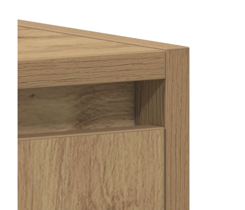 Mueble de lavabo de baño madera roble artisan 60x33x60 cm