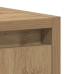 Mueble de lavabo de baño madera roble artisan 60x33x60 cm