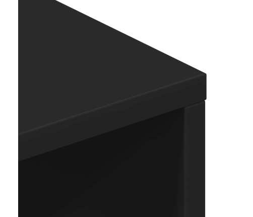 Mueble para TV madera contrachapada negro100x40x40 cm