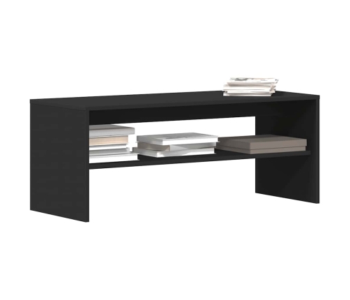 Mueble para TV madera contrachapada negro100x40x40 cm