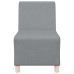 Sillón Sofá Tela Gris Claro 55 cm