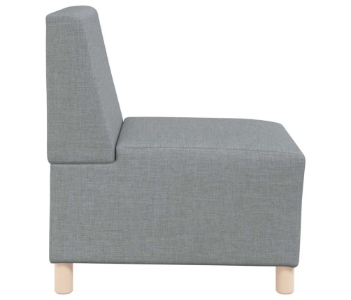 Sillón Sofá Tela Gris Claro 55 cm