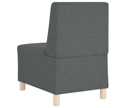 Sillón Sofá Tela Gris Oscuro 55 cm