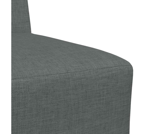 Sillón Sofá Tela Gris Oscuro 55 cm