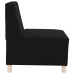 Sillón de tela negro 55 cm