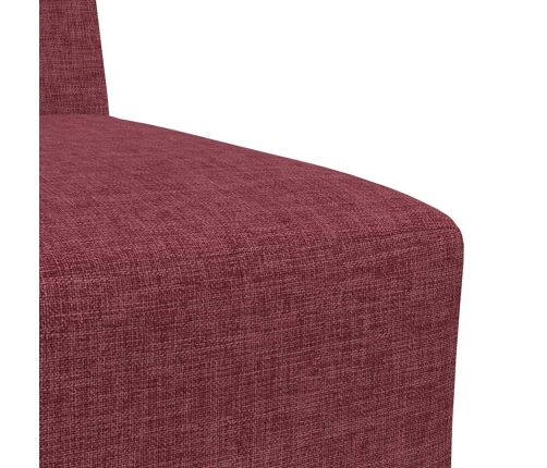 Sillón de tela color rojo vino 55 cm