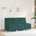 Sillón Sofá Tela Verde Oscuro 55 cm