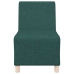 Sillón Sofá Tela Verde Oscuro 55 cm